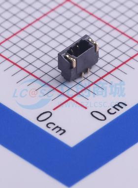 线对板针座 A0800WR-S-02PNLBG1GS1R SMD,P=0.8mm,卧贴 1x2P 卧贴