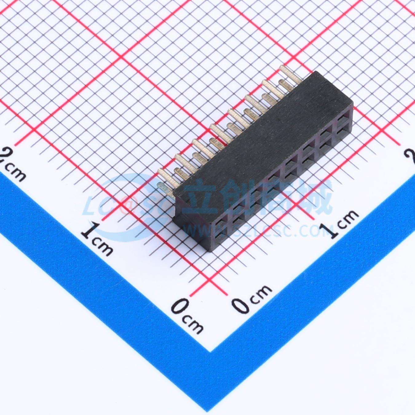 排母 MTF243-208SU1 插件,P=2mm 2x8P 双排 原装 电子元器件配单