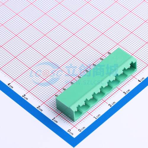 插拔式接线端子 MX2EDGVC-5.08-08P-GN01-Cu-A 插件,P=5.08mm 板