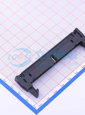 连接器 Z-230011050209 弯插,P=2.54mm 2x25P 牛角扣