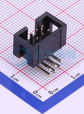 连接器 321006RG0ABK00A01 弯插,P=2.54mm 2x3P 简牛座