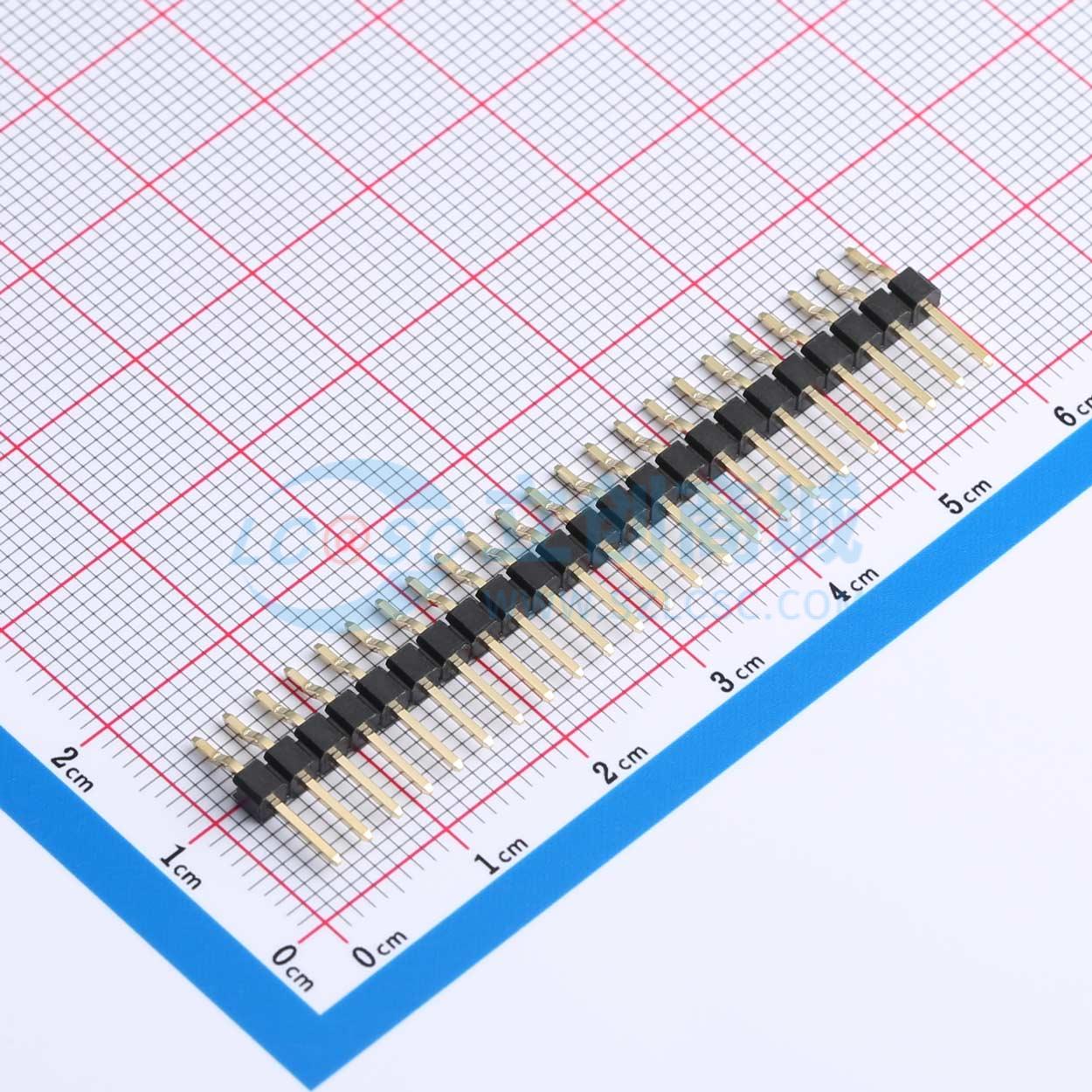 排针 X6511WRS-23H-C60D48 SMD,P=2.54mm 1x23P 方针 电子元器件