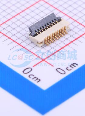 FFC/FPC连接器 THD0510-09CL-GF SMD,P=0.5mm,卧贴 翻盖式 9P 下