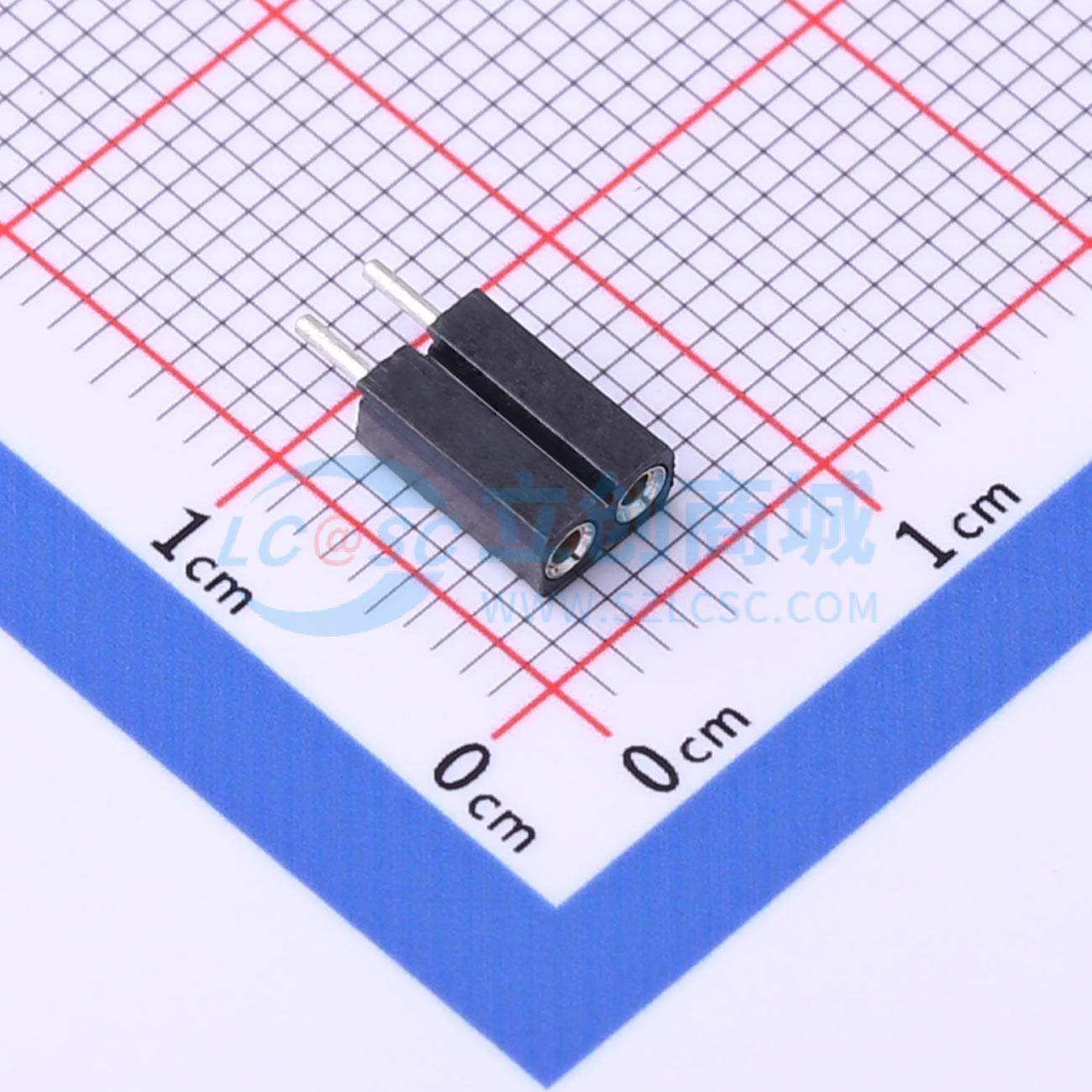 排母 MF254V-11-02-1000-H70 插件,P=2.54mm 1x2P 圆孔 原装正品