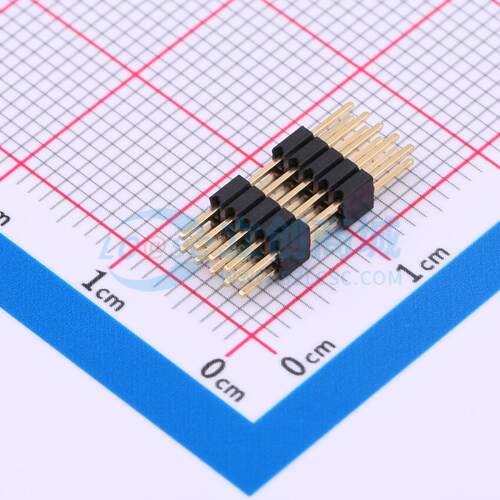 排针 X1322WV-2x05H-C40D30-E80 插件,P=1.27mm 2x5P 方针 原装