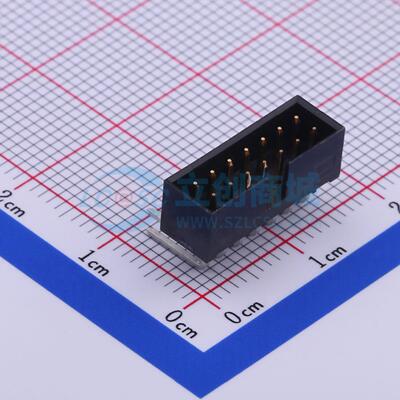 线对板针座 1-1734493-4 插件,P=2mm 2x7P 原装 电子元器件配单