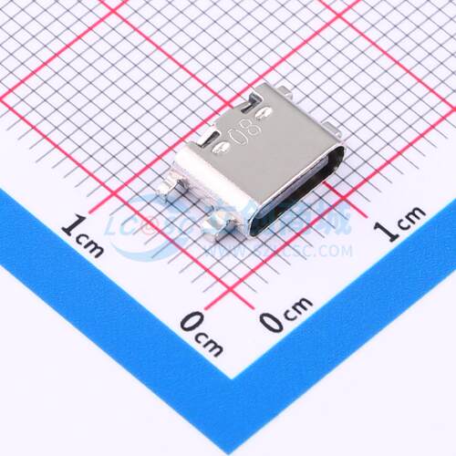 USB连接器 HC-TYPE-C-16P-C08B SMD 母 沉板 原装 电子元器件配单