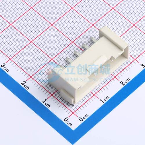 线对板针座 WAFER-VH396W-6A SMD,P=3.96mm,卧贴 1x6P 卧贴 原装