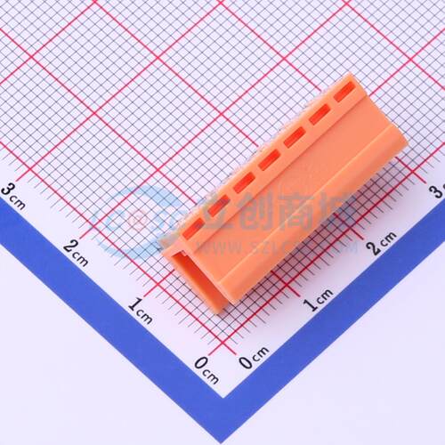 插拔式接线端子 HT396R-3.96-7P 弯插,P=3.96mm 板端/插座-开口 1