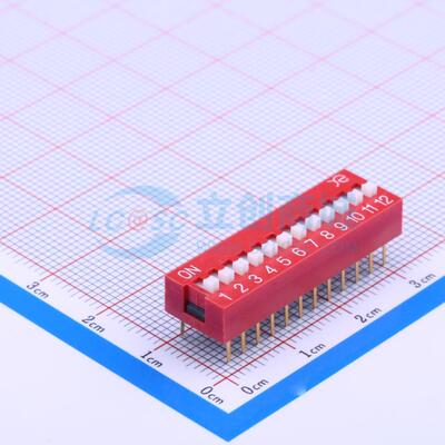 拨码开关 DSWB12LHGET 插件 原装正品 电子元器件配单