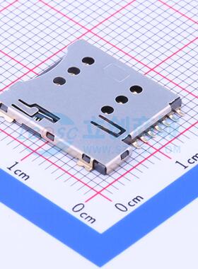 SIM卡连接器 SMC-202-7 SMD 自弹式 MicroSIM卡 卡座 1.35mm Micr