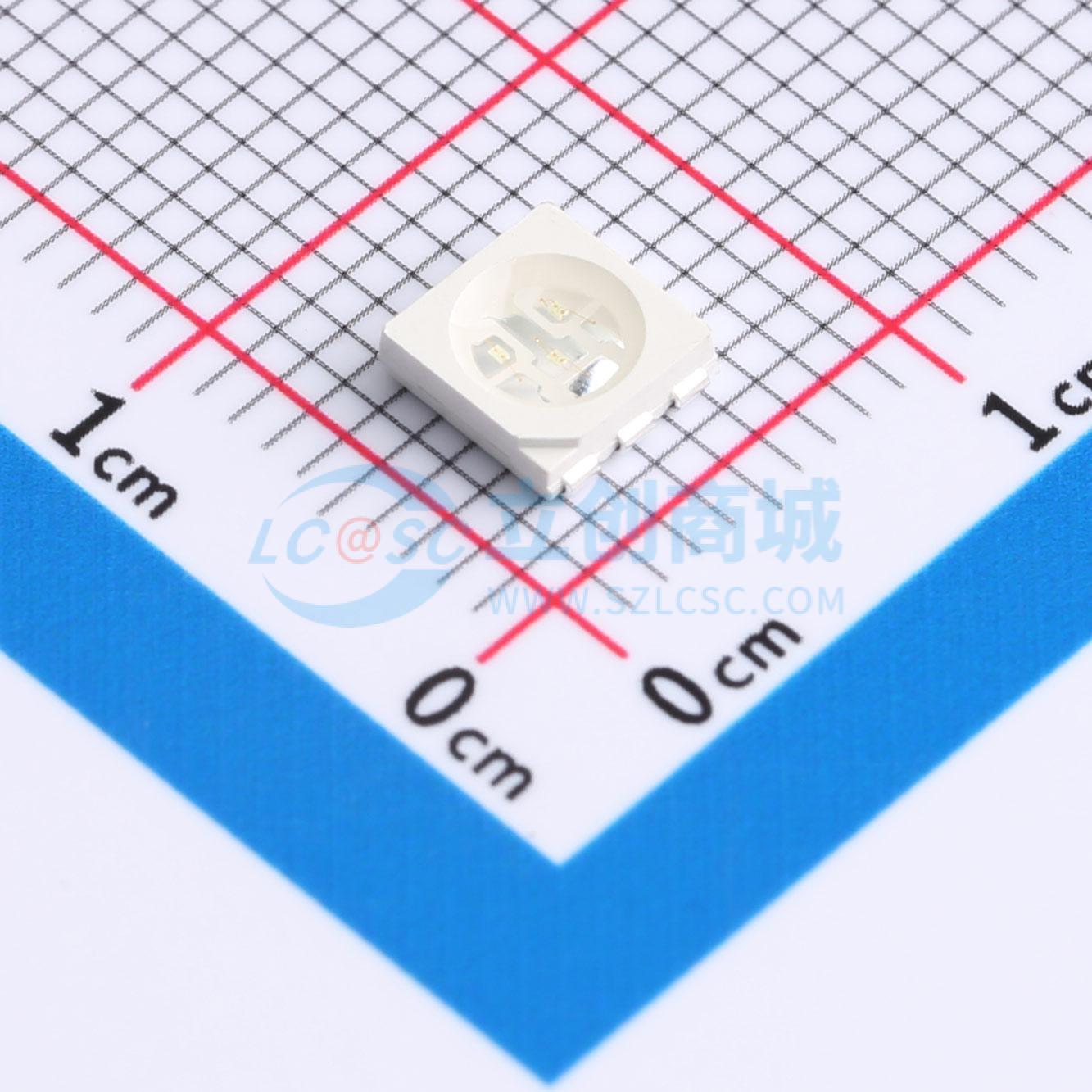 10个 发光二极管/LED A-SC667GHC-A01-1T 绿色 SMD5050-6P 电子元