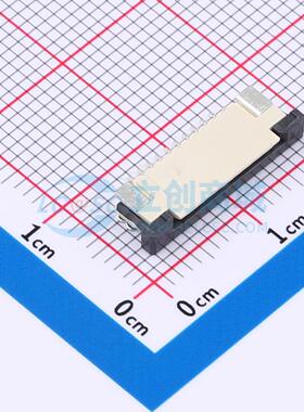 FFC/FPC连接器 FPC-1.0AS-10PWCR-H25 SMD,P=1mm,卧贴 抽屉式 10P
