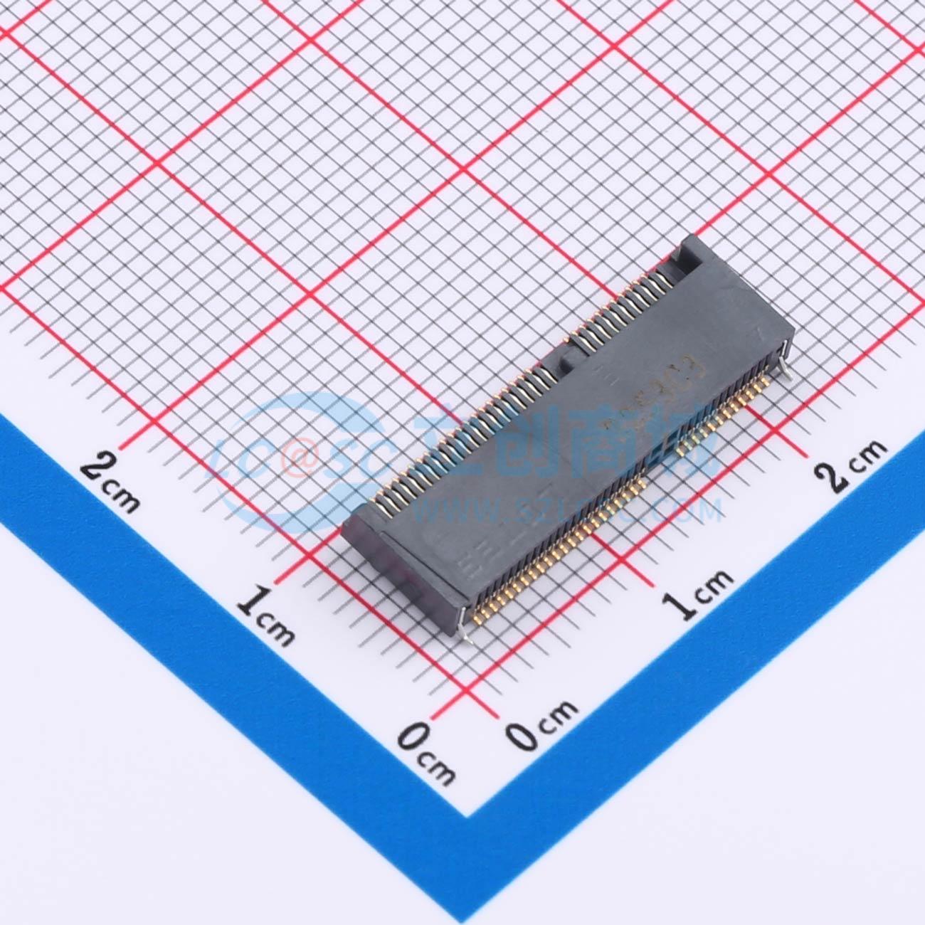 金手指连接器 APCI0085-P005A SMD,P=0.5mm,卧贴 0.5mm 67P 原装
