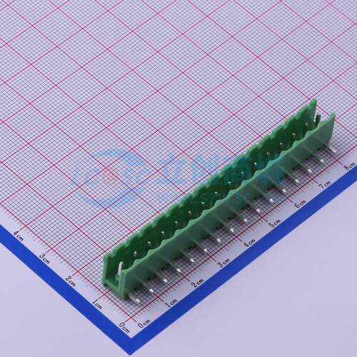 插拔式接线端子 KF2EDGR-5.08-16P 弯插,P=5.08mm 板端/插座-开口