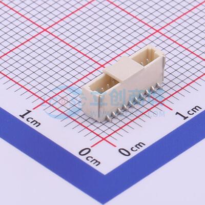 线对板针座 X1002WVS-10L-HF-LPSW SMD,P=1mm 1x10P 立贴 原装