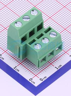 螺钉式接线端子 DG127A-5.08-06P-14-1000A(H) 插件,P=5.08mm 2x3