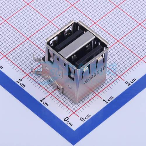 USB连接器 U224-081N-1BR61 插件 母 弯插 原装 电子元器件配单