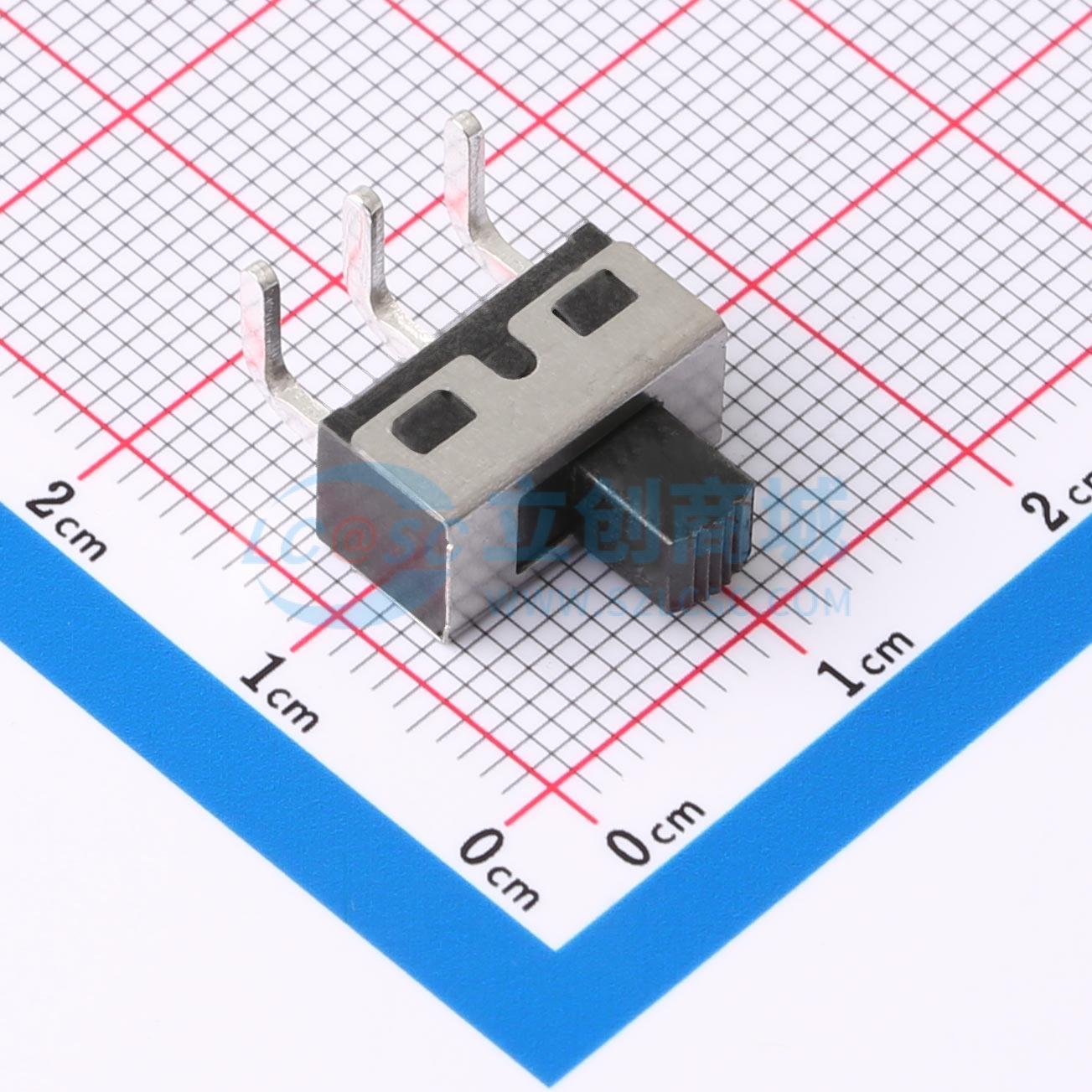 滑动开关 HX SS12D10G5-WJ 插件-3P,6.7x12.7mm 单刀双掷 12.7mm