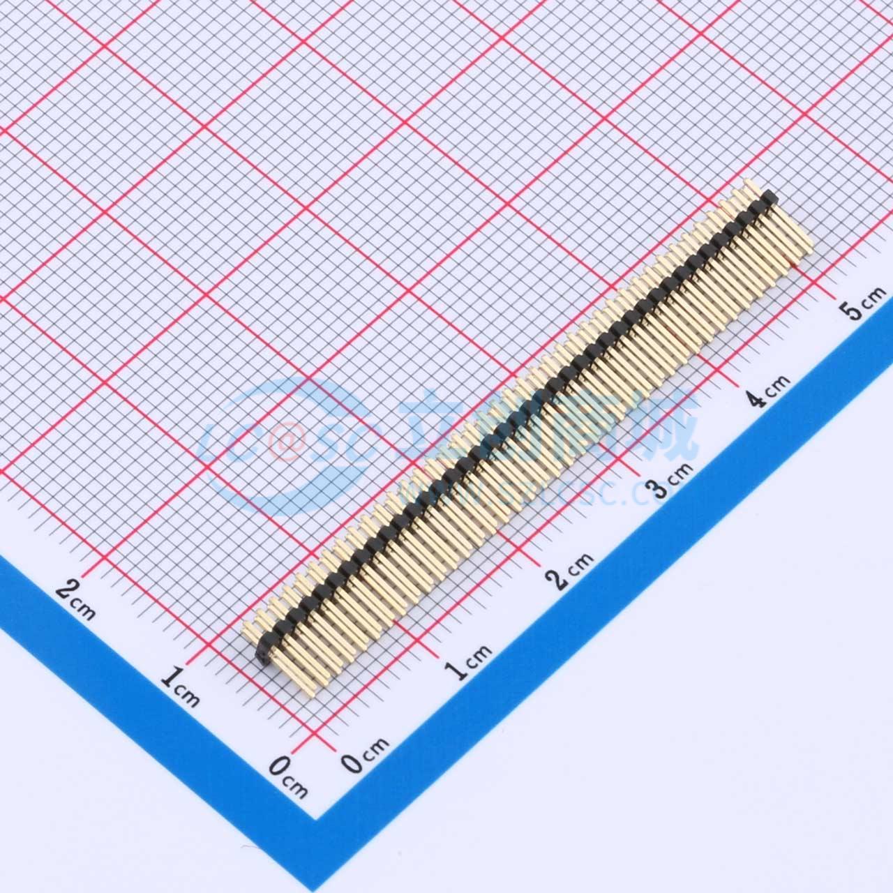 排针 X1321WV-2x40J-C40D18 插件,P=1.27mm 2x40P 方针 原装正品
