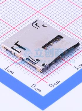 SIM卡连接器 SMC-214 SMD 自弹式 MicroSIM卡 卡座 1.27mm MicroS