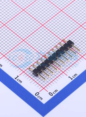 排针 X4611WRS-10I-C40D28 SMD,P=2mm,卧贴 1x10P 方针 原装正品