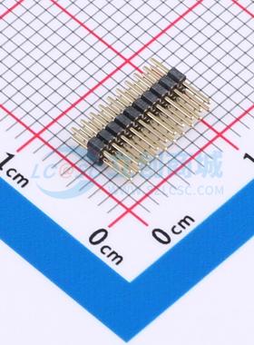 排针 GPCA201-1002A010C1AA 插件,P=1mm 2x10P 方针 电子元器件