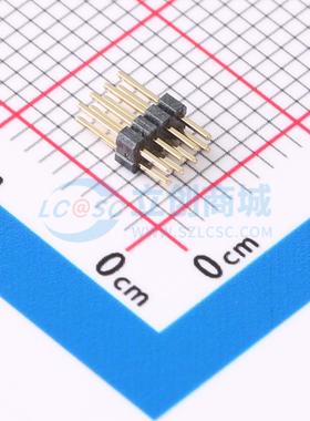 排针 GPCA201-0402A010C1AA 插件,P=1mm 2x4P 方针 电子元器件