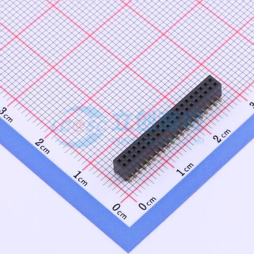 排母 X1321FVS-2x20-C43D48 SMD,P=1.27mm 2x20P 方孔 电子元器件