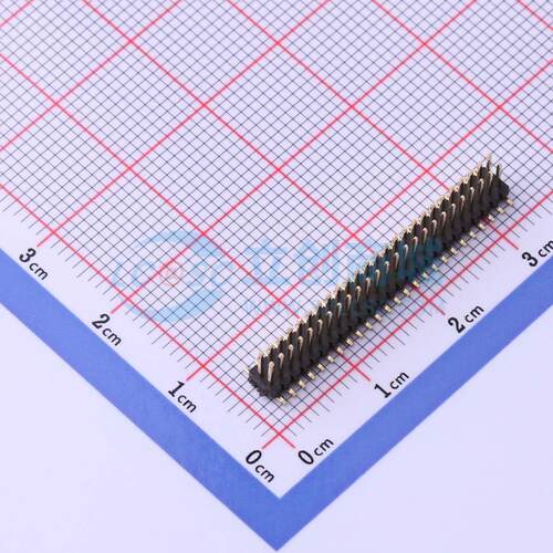 排针 X1321WVS-2x25J-C40D53 SMD,P=1.27mm 2x25P 方针 原装正品