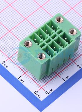 插拔式接线端子 KF2EDGKVM-3.5-2*4P 插件,P=3.5mm 板端/插座-闭