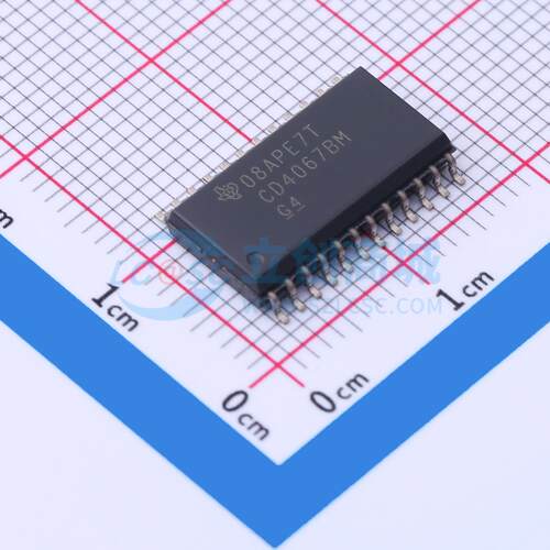 模拟开关/多路复用器 CD4067BM SOIC-24-300mil 电子元器件配单
