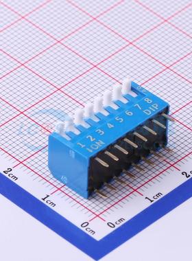 拨码开关 NDPL-08B-V 插件 原装正品 电子元器件配单