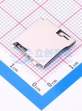 SD卡/存储卡连接器 ZX-TF-481.8J SMD 自弹式 MicroSD卡(TF卡) 卡