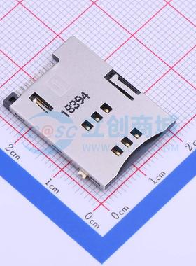 SIM卡连接器 475532001 SMD 自弹式 MiniSIM卡 卡座 1.8mm MiniSI