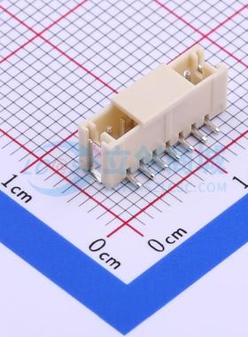 线对板针座 HX15001-7AB SMD,P=1.5mm 1x7P 立贴 电子元器件配单