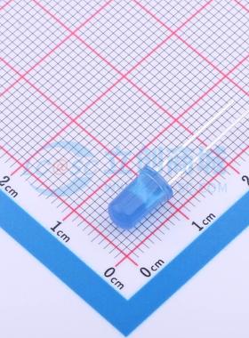 10个 发光二极管/LED XL-502UBD 蓝色 插件,D=5mm 原装 电子元器