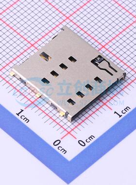 SIM卡连接器 XKSMO-072-P9 SMD 自弹式 MicroSIM卡 卡座 1.56mm M