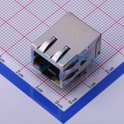 以太网连接器 JKM-0201NL 有屏蔽 带LED 电子元器件