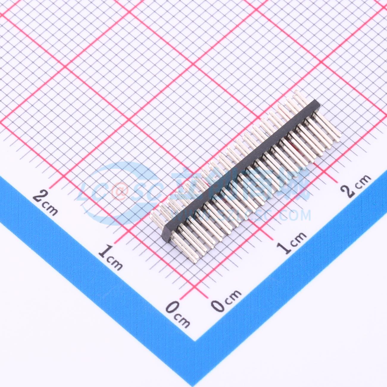 排针 HB-PH1-127218PB2GOP 插件,P=1.27mm 2x18P 方针 电子元器件