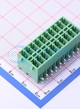 插拔式接线端子 KF2EDGKRG-3.5-2*10P 弯插,P=3.5mm 板端/插座-闭