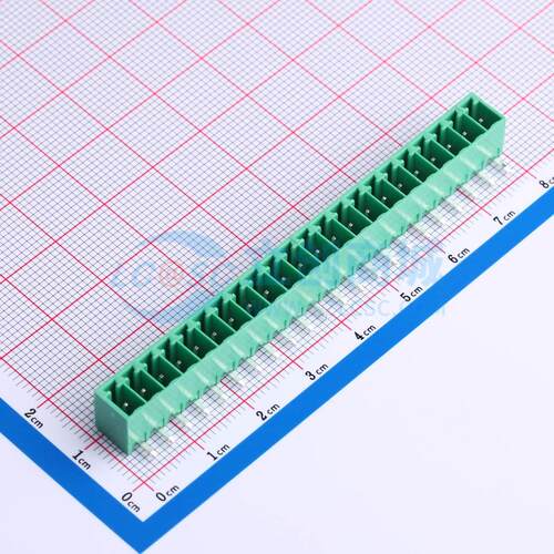 插拔式接线端子 MX15EDGRC-3.5-22P-GN01-Cu-A 弯插,P=3.5mm 1x22