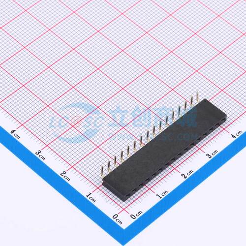 排母 XDM254-1-16-W-8.5-G0 弯插,P=2.54mm 1x16P 方孔 原装正品