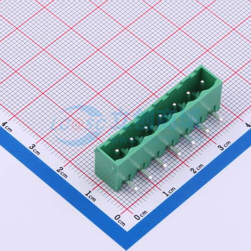 插拔式接线端子 MX2EDGRC-5.08-07P-GN01-Cu-A 弯插,P=5.08mm 板