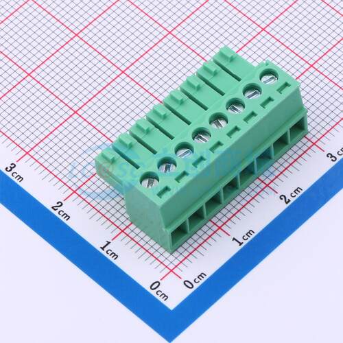 插拔式接线端子 MX15EDGK-3.5-08P-GN01-Cu-Y-A P=3.5mm 插头 1x8