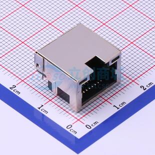 以太网连接器 RC01835 RJ45插座 沉板 有屏蔽 原装