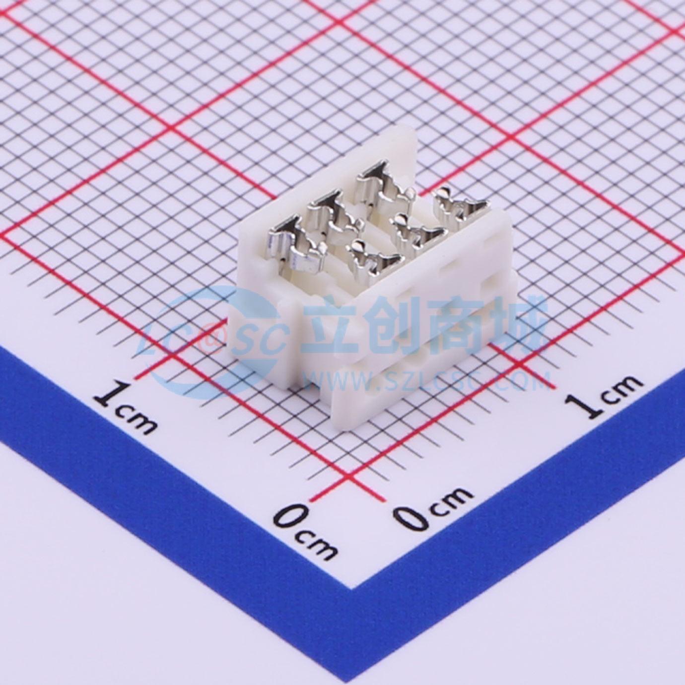 连接器 I1276-06-N0 P=1.27mm 1x6P IDC连接器