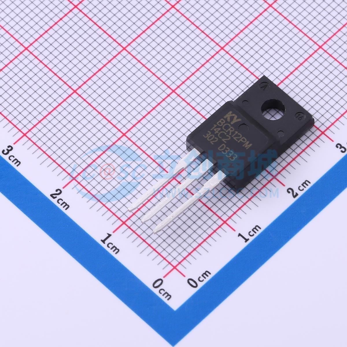 晶闸管(可控硅)/模块 BCR12PM TO-220F KY(韩景元) 电子元器件