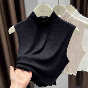 衣领衬衣假领秋冬内搭背心短款 衣服领子太低神器 半高领针织打底衫