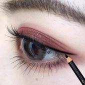 眼线笔防水防汗不晕染硬头铅笔式 可削笔新手学生初学者不脱色持久